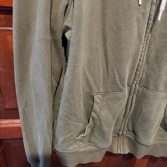 Army Green Women’s Old Navy zip front hoodie - Picture 3 of 5